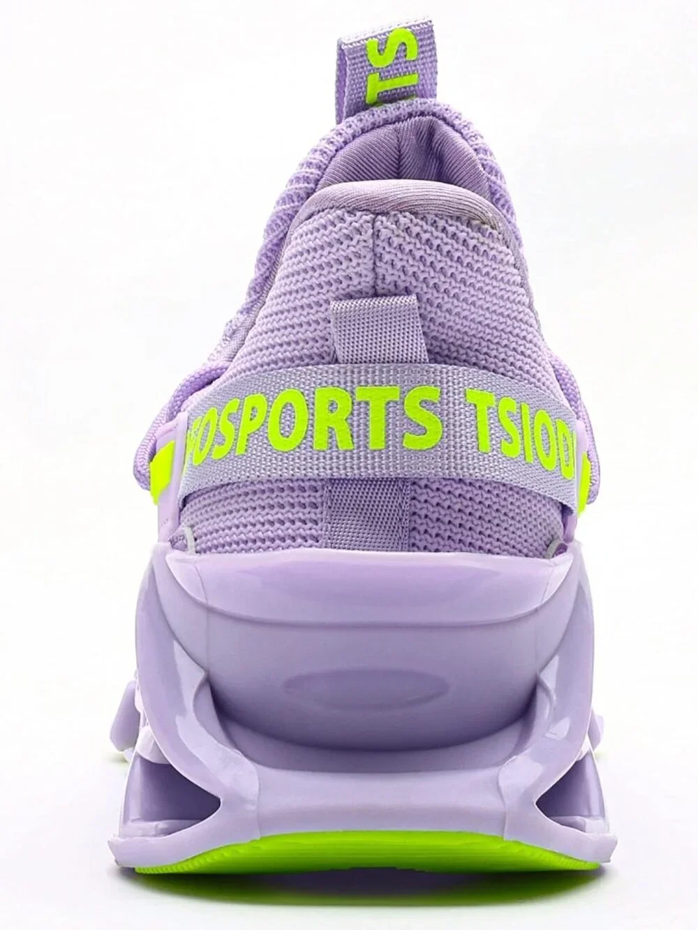 Women's Purple Mesh Sneakers Athletic Running Walking Shoes Lace-up